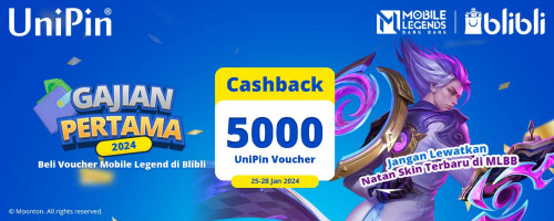 Gajian Pertama di 2024, Top Up MLBB Voucher dan Dapatkan Cashback 5ribu UV!